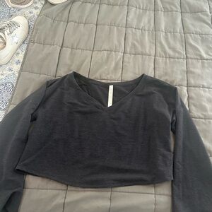 lululemon athletica Black Crop Top
